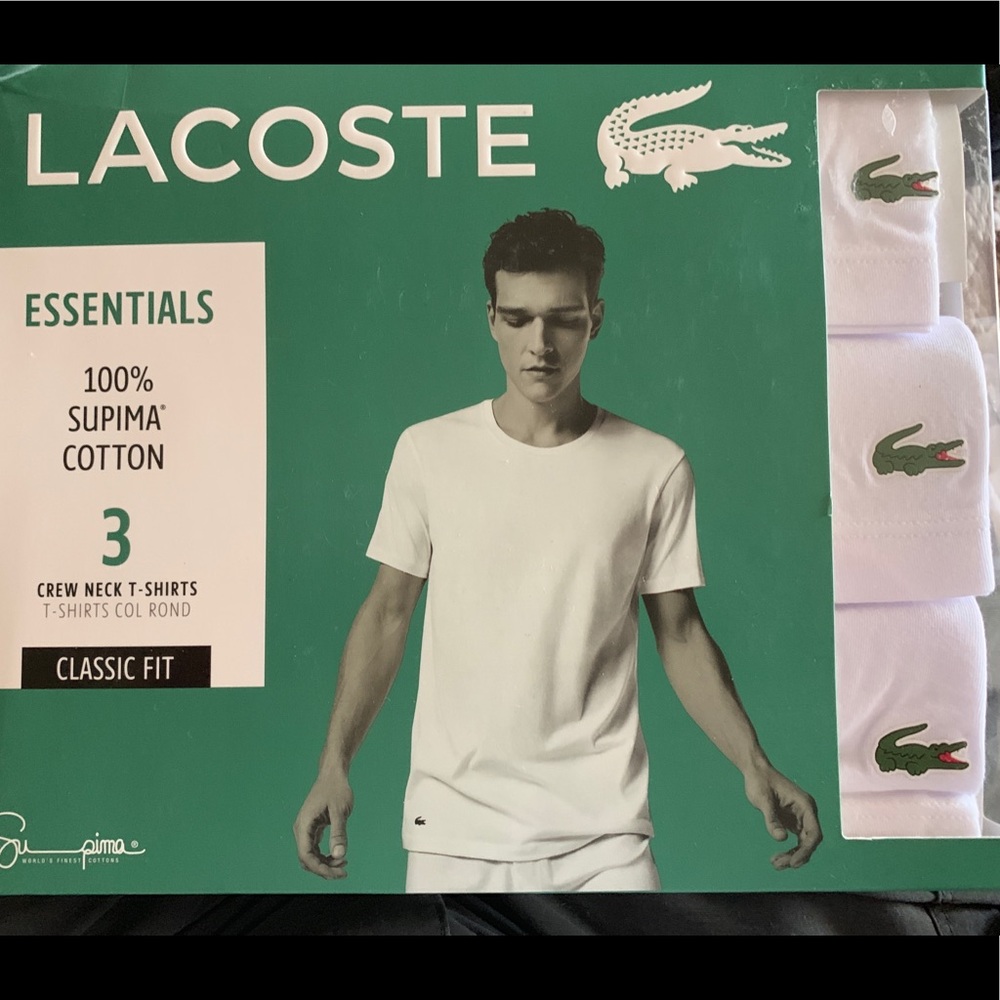 Brand New Lacoste Undershirts.